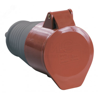 Розетка кабельная 16А 380В IP44 3Р+N+Е переносная 215